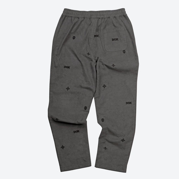DGK Monogram Corduroy Pant Charcoal - Skatewarehouse.co.uk