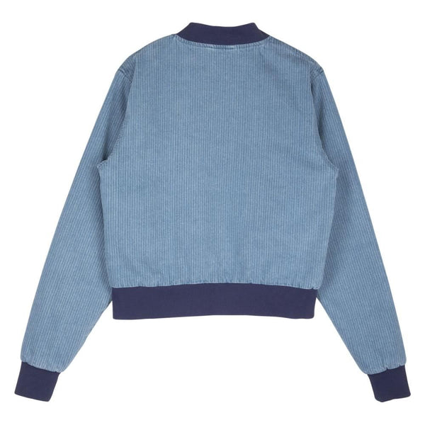 Santa Cruz Womens Jacket Vert Bomber Jacket - Blue Stripe - Skatewarehouse.co.uk