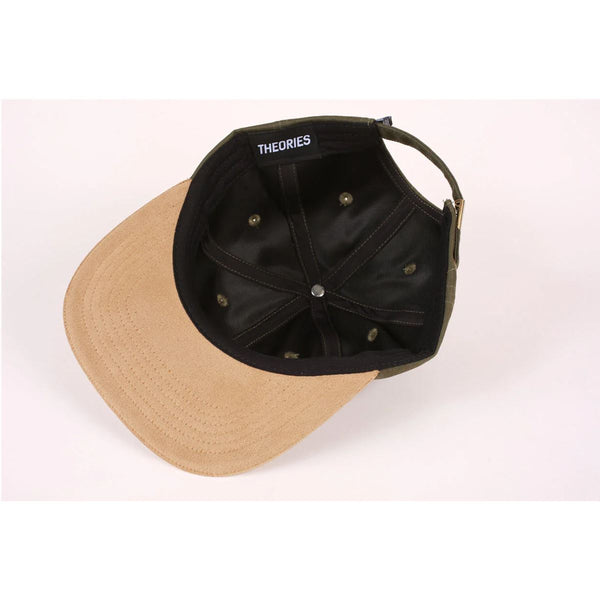 Theories Of Atlantis 'Hand Of Theories' Twill & Suede Snapback Moss / Brown