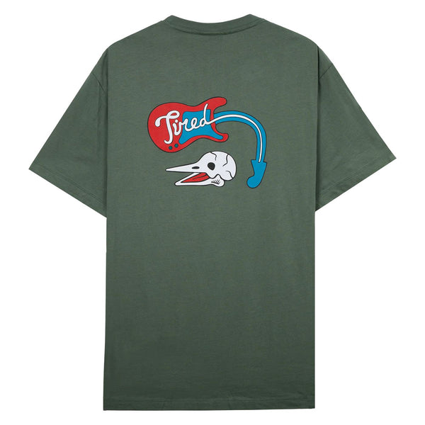 Tired Music Tee Green