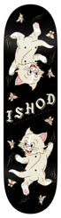 Real Ishod Kitten Scratch Twin Tail (Black) Skateboard Deck - 8.5"