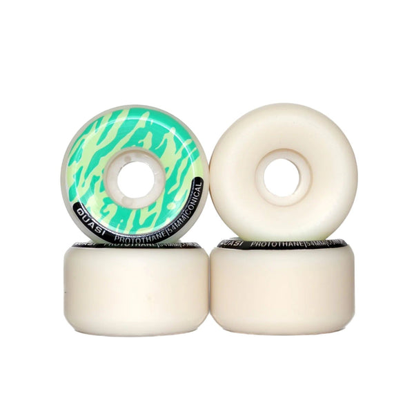 Quasi P-Thane Conical Shape (Green) Skateboard Wheels - 54mm