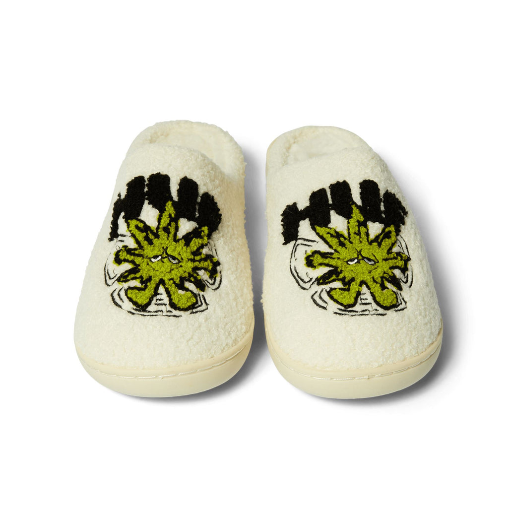 HUF Snow Angel Fuzzy Slipper (Natural) Accessories - M