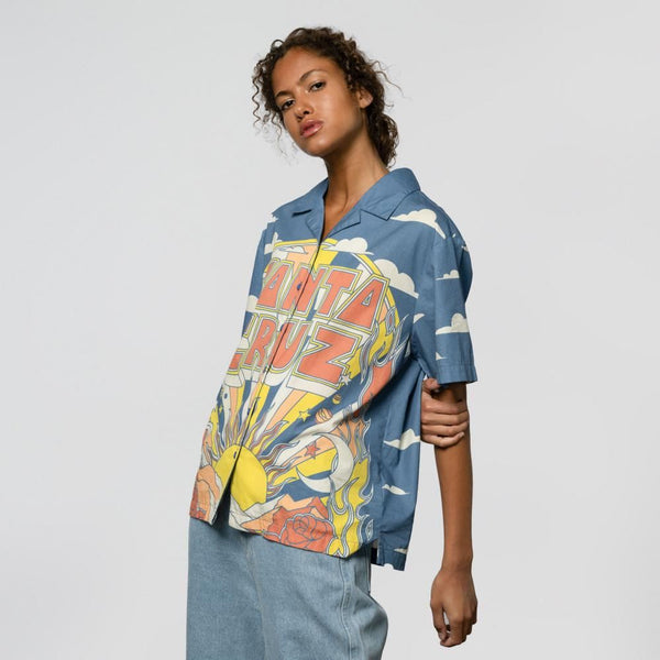 Santa Cruz Womens S/S Shirt Foxy Sun - Multi - Skatewarehouse.co.uk