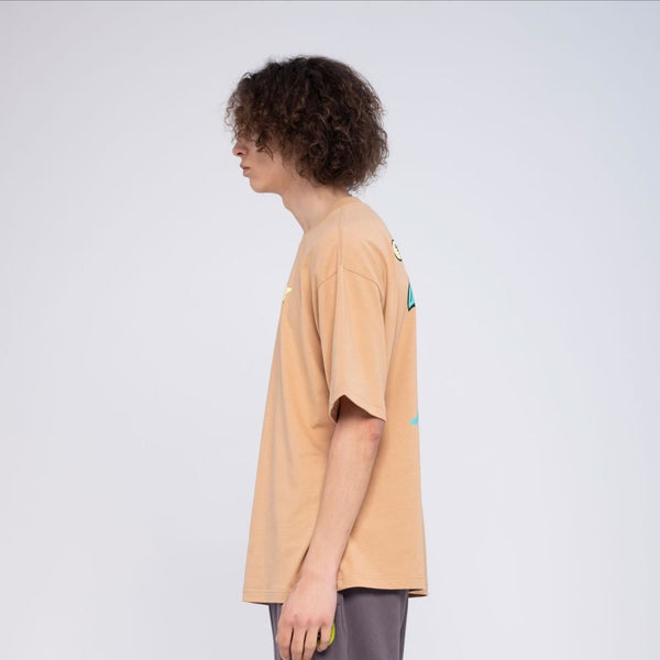 Santa Cruz T-Shirt Stroll T-Shirt - Sandstone - Skatewarehouse.co.uk