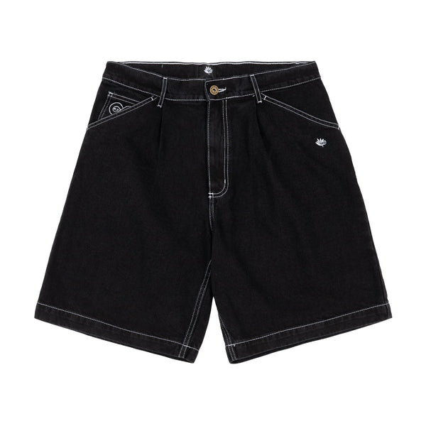 Magenta OG Denim Shorts Black - Skatewarehouse.co.uk