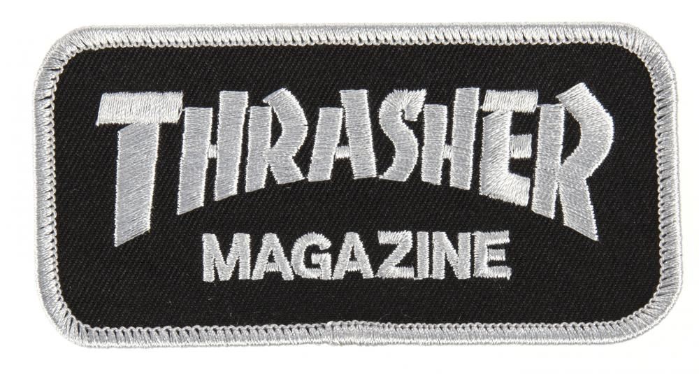 Thrasher Patch Magazine Logo Black / Silver -
