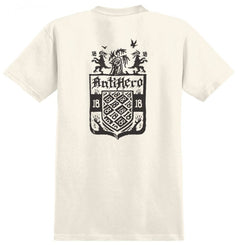 Antihero T-Shirt Coat Of Arms - Cream / Black - Skatewarehouse.co.uk