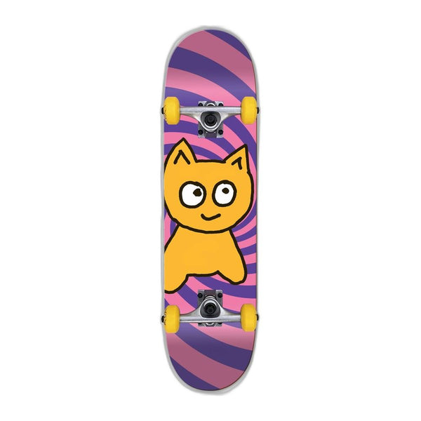 Meow Big Cat Spiral Complete Skateboard - 7.5