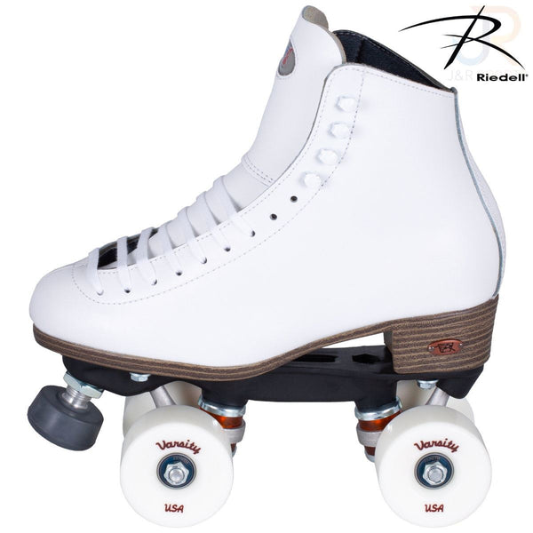 Riedell 120 Raven - White - Width Medium Quad Skates