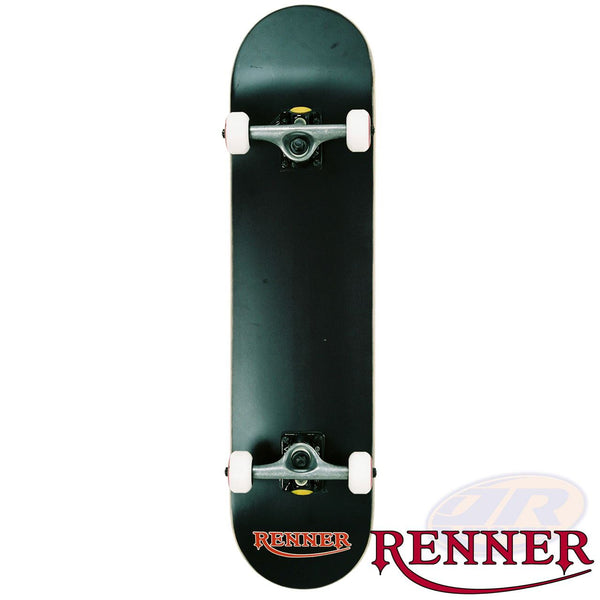 Renner Pro - 7 Ply, Virus Trucks, ABEC 9 - Black Complete Skateboard