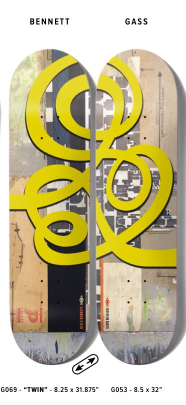 Girl Jenkins Swirls Griffin Gass Skateboard Deck - 8.5