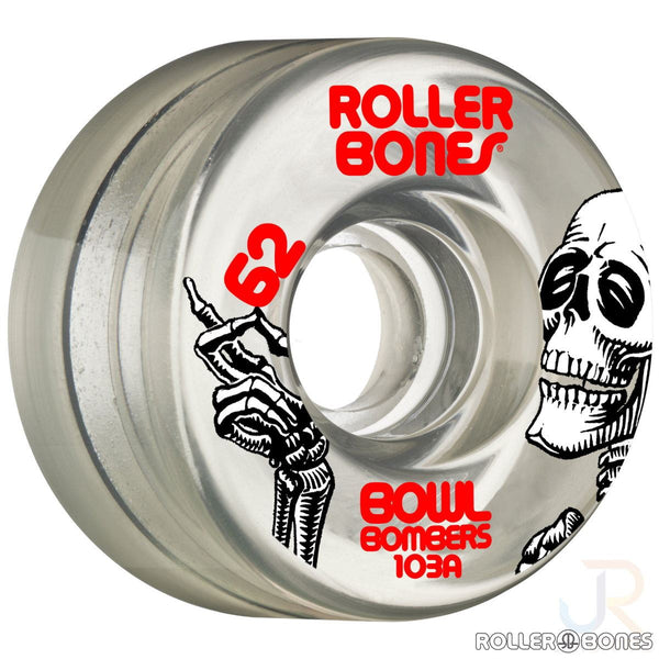 Rollerbones - Bowl Bombers Clear (8) - / 103a Skateboard Wheels - 62mm
