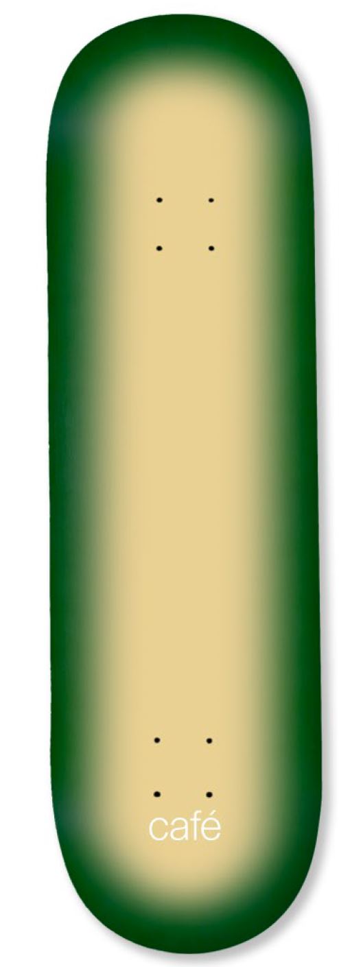 Fade - C2 Shape (Ecru / Forest Green) Skateboard Deck - 8.25"