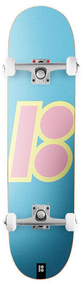 Plan B Slanted OG Blue Plan B x Venom Custom Complete Skateboard - 8.25