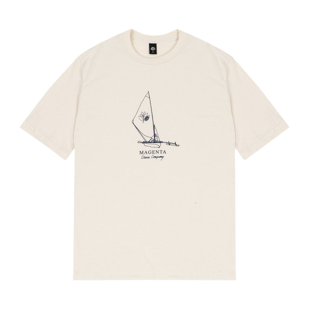 Magenta Cruise Co Tee Natural - Skatewarehouse.co.uk