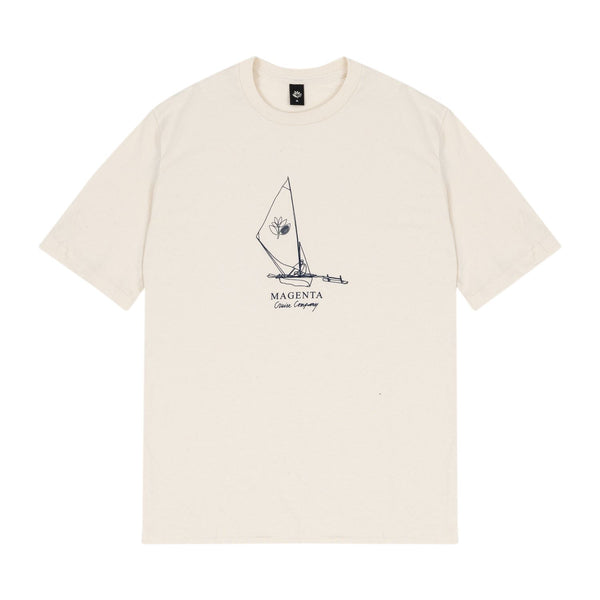 Magenta Cruise Co Tee Natural - Skatewarehouse.co.uk