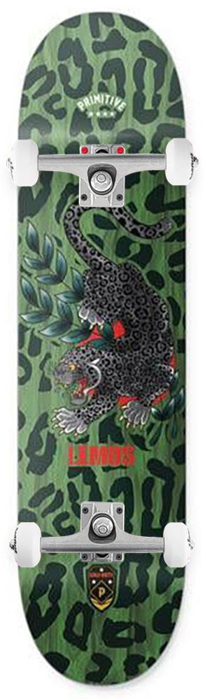 Primitive Lemos Black Jaguar Deck Green x Venom Custom Complete Skateboard - 8.25