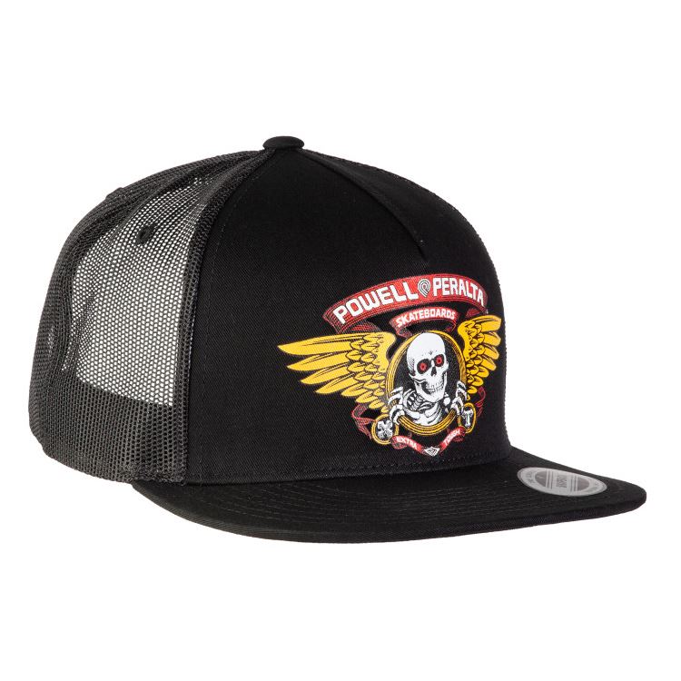 Powell-Peralta Winged Ripper Trucker Cap Black - Skatewarehouse.co.uk