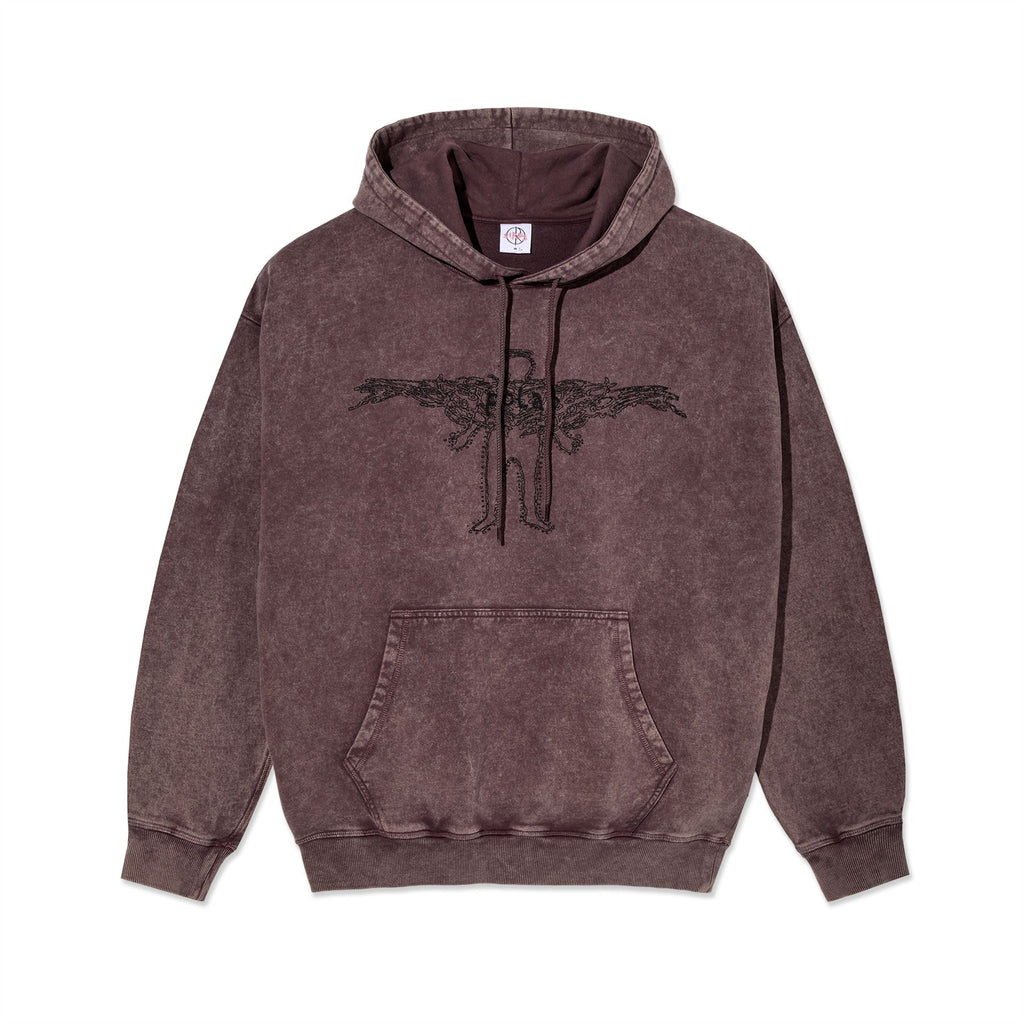 Polar Skate Co Acid Frank Hoodie | Soul (Bordeaux)
