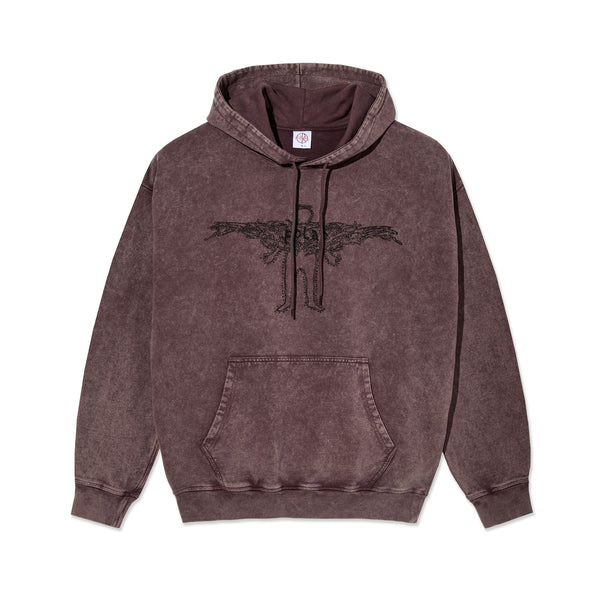 Polar Skate Co Acid Frank Hoodie | Soul (Bordeaux)