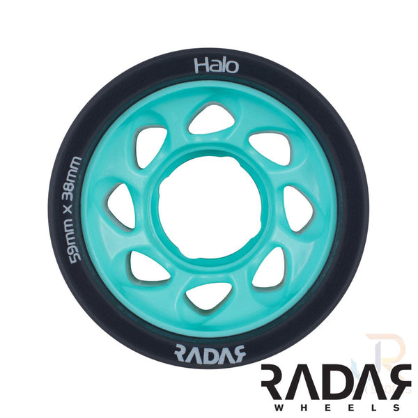 Radar (4) - Halo - Charcoal / Teal - / 88a Skateboard Wheels - 59mm