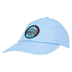 Santa Cruz Youth Cap Youth Screaming Wave Cap Sky Blue - O/S - Skatewarehouse.co.uk