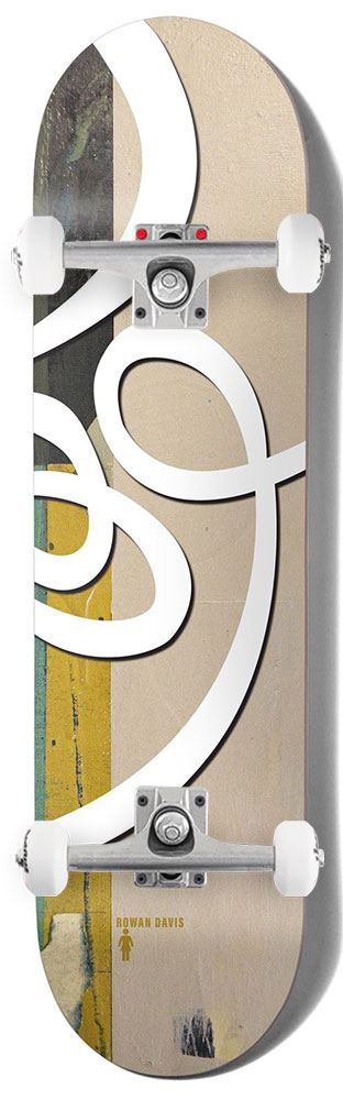 Girl Jenkins Swirls Rowan Davis x Venom Custom Complete Skateboard - 8.5