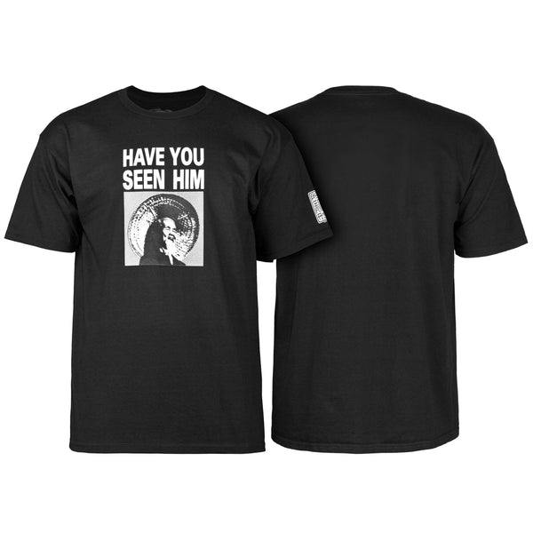 Powell-Peralta Animal Chin Have You Seen Him? Black T-Shirt - XXL