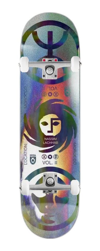 Opera Nassim Lachhab Crypto EX7 Black / Oil Slick x Venom Custom Complete Skateboard - 8.375