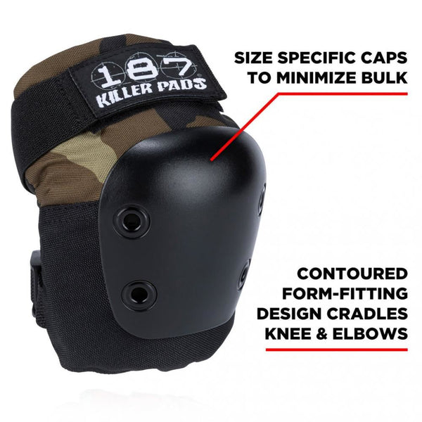 187 Killer Pads Jr. Six Pack Set - Camo - Skatewarehouse.co.uk