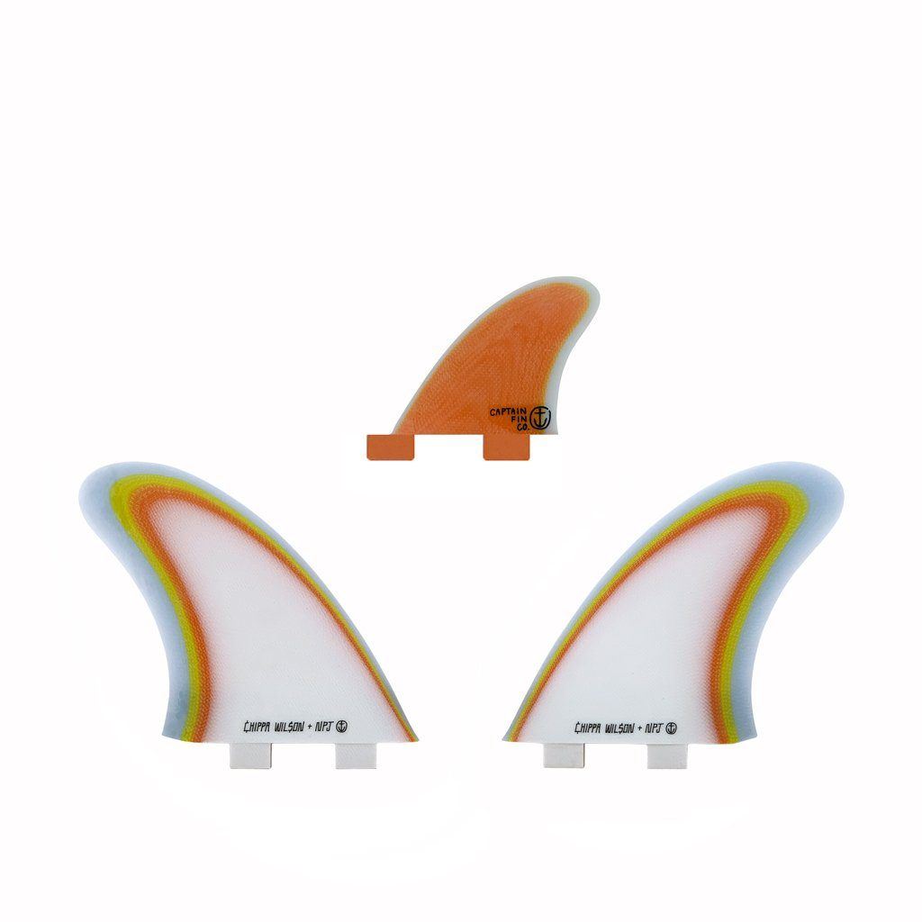Captain Fin Co - Chippa Wilson + NPJ Twin Especial + Trailer - Large - Orange (FCS) - L