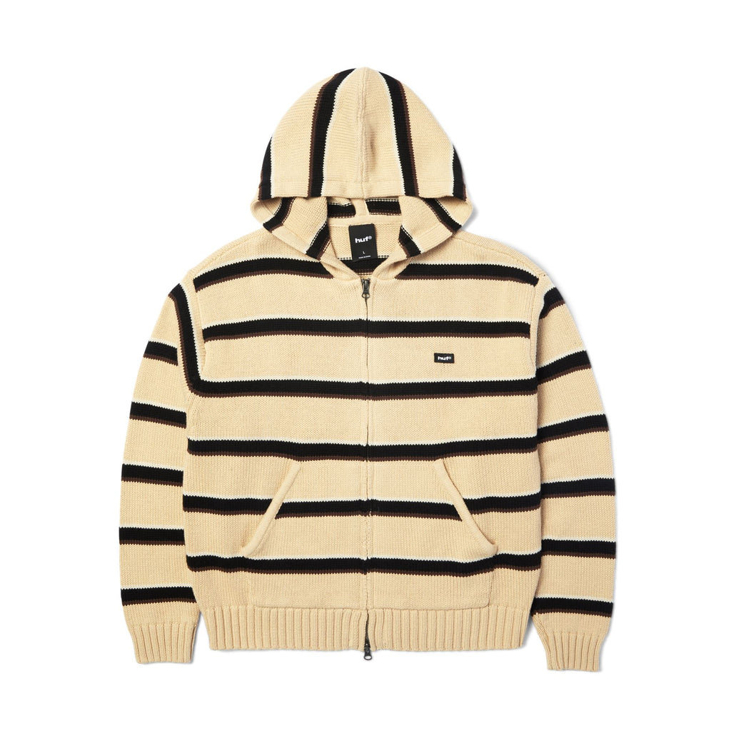 HUF Banks FZ Striped Hoodie (Tan)