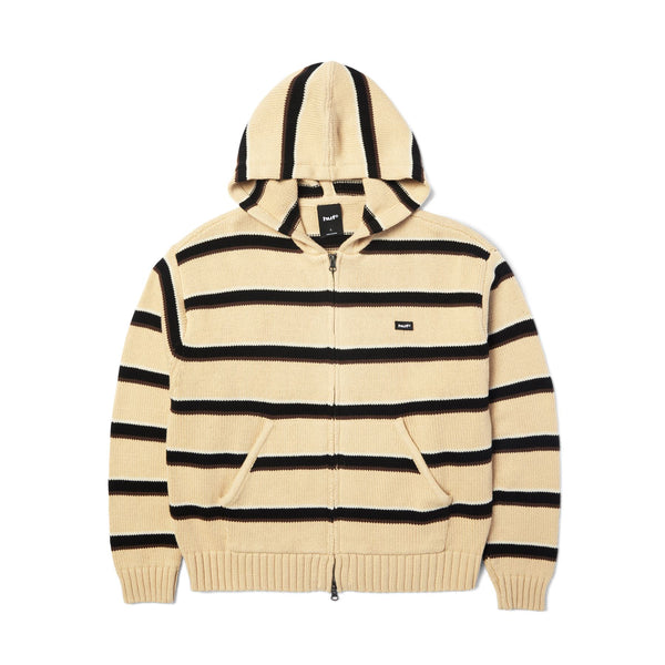 HUF Banks FZ Striped Hoodie (Tan)
