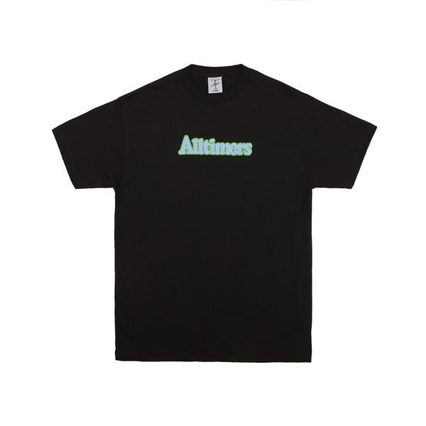 Alltimers Broadway Tee Black Blue Green - Skatewarehouse.co.uk