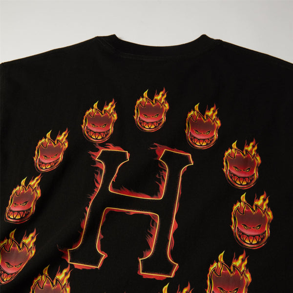 HUF Spitfire Flame Galaxies SS Tee (Black) - M