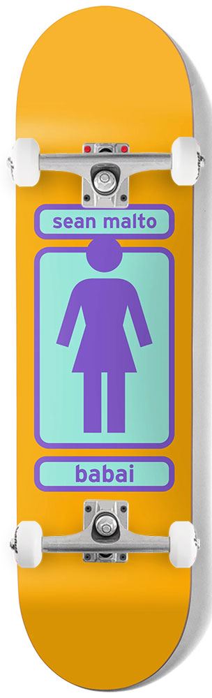 Girl 93 Til W44D1 Sean Malto x Venom Skateboards Custom Complete Skateboard - 8.25