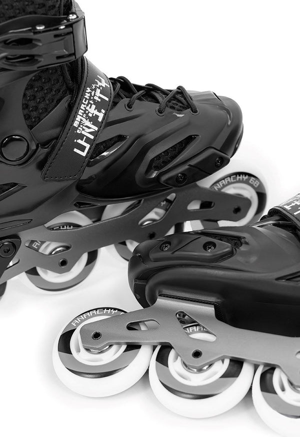 Anarchy Unity Adjustable Freeskates - Black - Skatewarehouse.co.uk