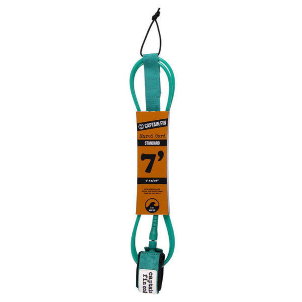 Captain Fin Co - Shred Cord - 7' Standard - Teal Surf Accessory