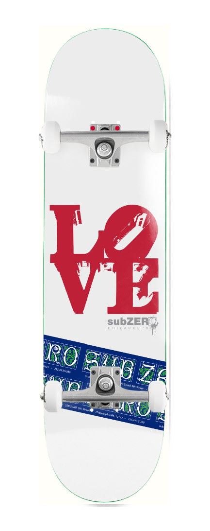 Sub-Zero Love Park White x Venom Custom Complete Skateboard - 8