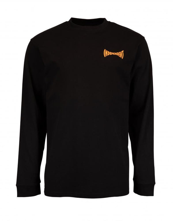 Independent Longsleeve T-Shirt Spanning L/S T-Shirt - Black - Skatewarehouse.co.uk