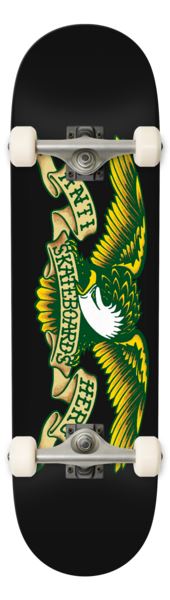 Anti Hero Classic Eagle Black Complete Skateboard - 7.3"