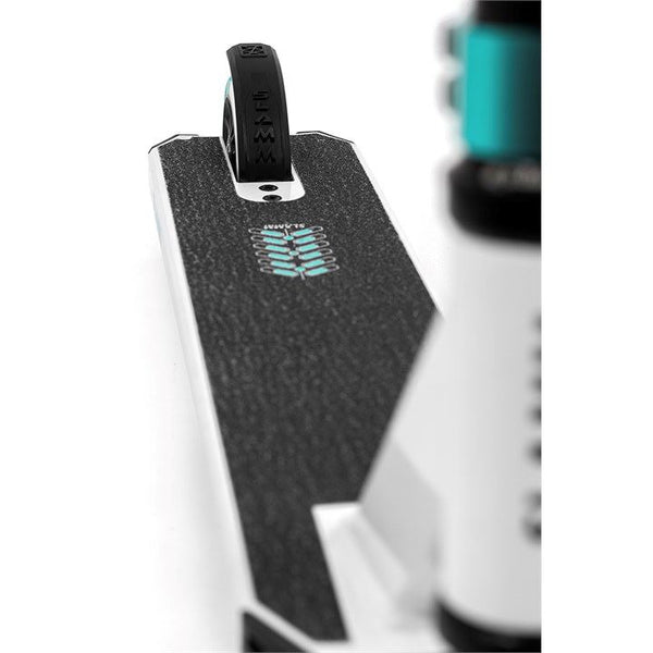 Slamm Classic Mini Pro Stunt Scooter - One Size White / Mint Bundle