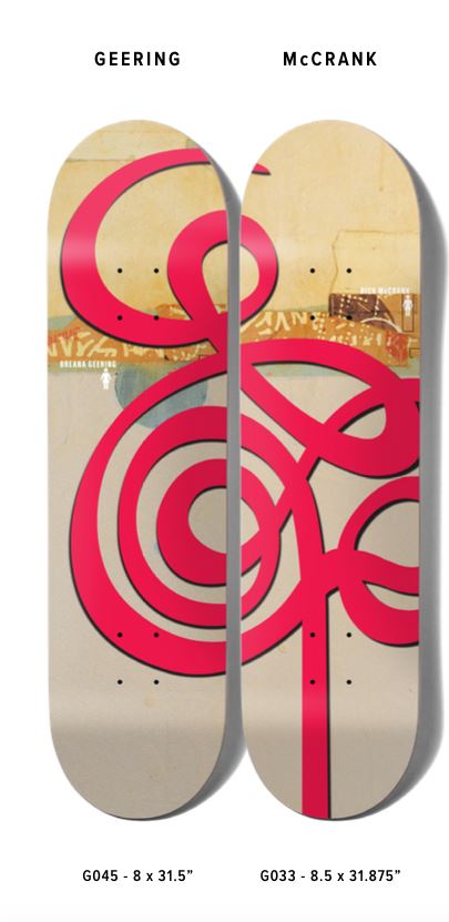 Girl Jenkins Swirls Rick McCrank Skateboard Deck - 8.5