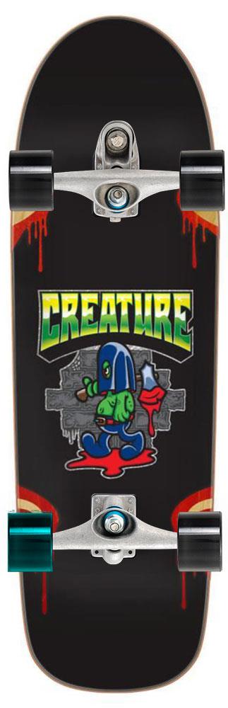 Creature The Heshcutioner x Carver Custom Surf Skate Skateboard C7 - 9.0