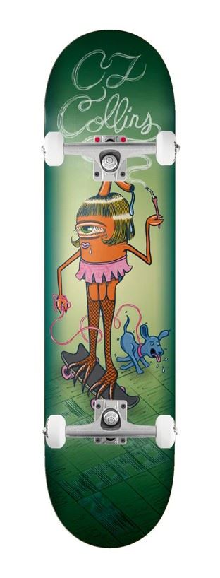 Toy Machine CJ Collins 'Sect Girl' x Venom Custom Complete Skateboard - 8.5"