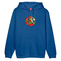 Santa Cruz Hood Beware Dot Front Hood - Cobalt - Skatewarehouse.co.uk