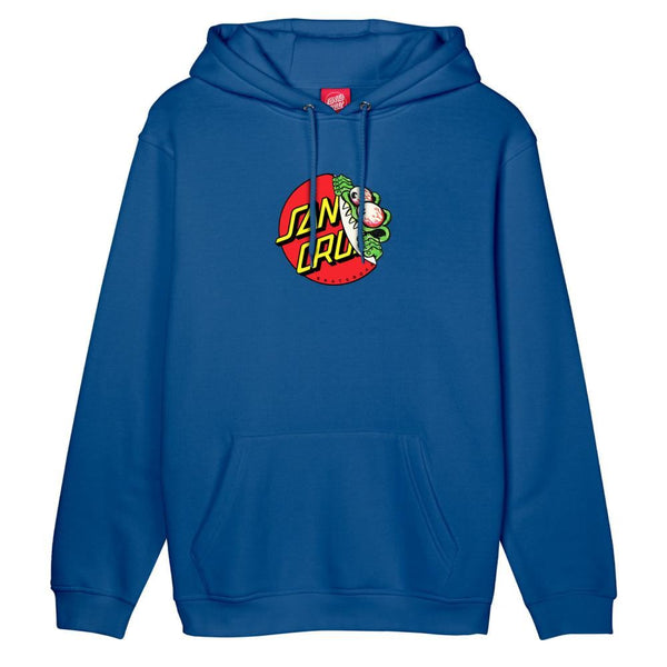Santa Cruz Hood Beware Dot Front Hood - Cobalt - Skatewarehouse.co.uk