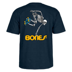 Powell-Peralta Skateboard Skeleton Youth Tee Navy - Skatewarehouse.co.uk