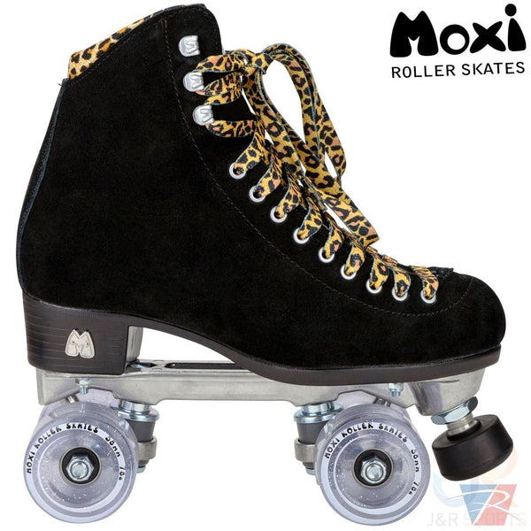 Moxi Skates Panther Black Suede Size Med Quad Skates - Skatewarehouse.co.uk